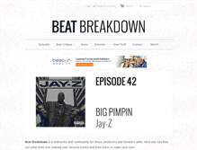Tablet Screenshot of beatbreakdown.net